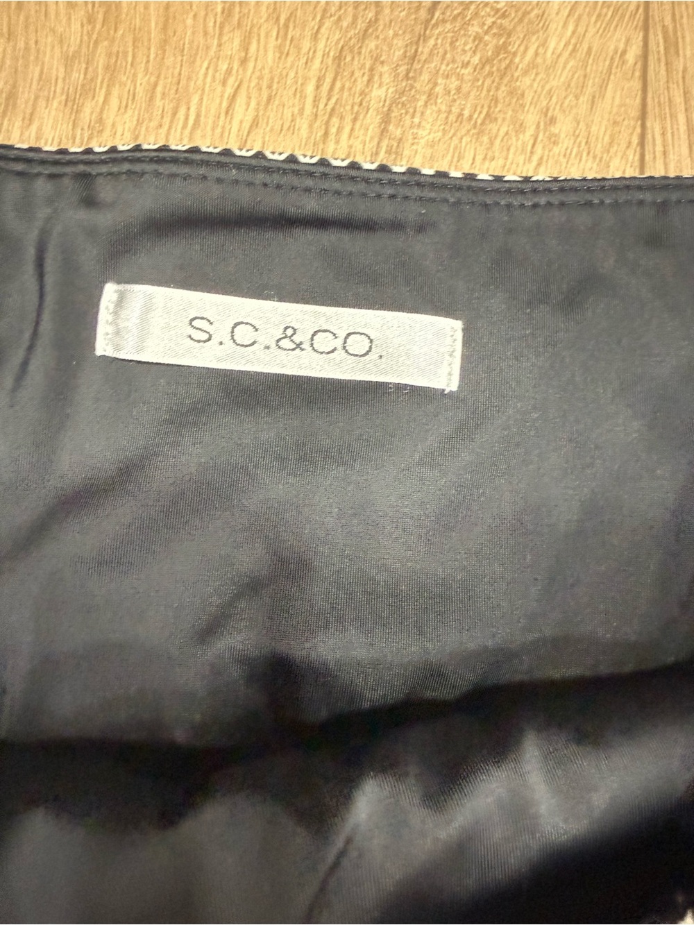 S.C. & Co. Black White Geometric Skort Built In Shorts Size M - Picture 3 of 6